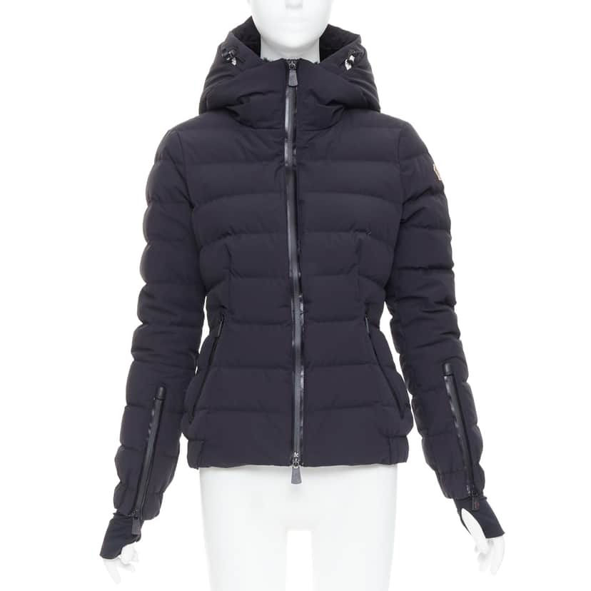 Moncler Chena Giubbotto Black Fair condition - Front View
