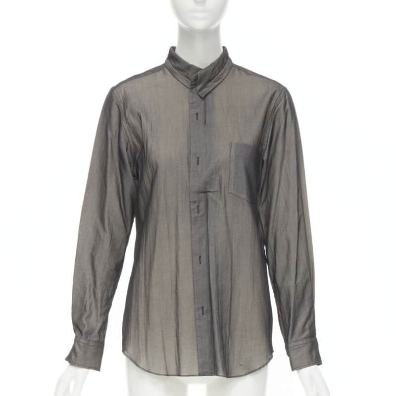 Comme Des Garcons Trompe L’oeil Shirt Black Cotton Never worn - Front View