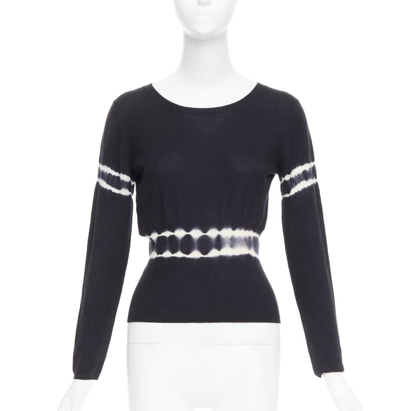 Miu Miu Tie Dye Pullover Black Cashmere Good condition - Front View