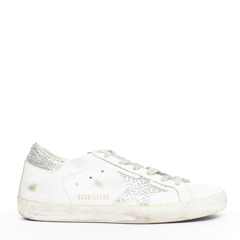 Golden Goose Super Star White Leather Very good condition - Front View
