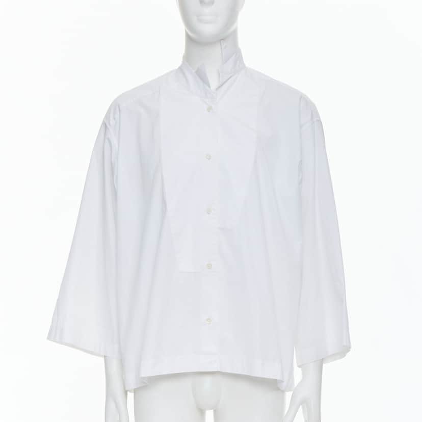 Loewe Asymmetric Boxy Shirt White Cotton Good condition - Front View