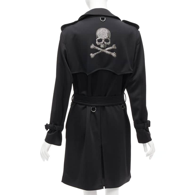 Mastermind Japan Black Crystal Skull Trench Black Polyester Very good condition - Front View