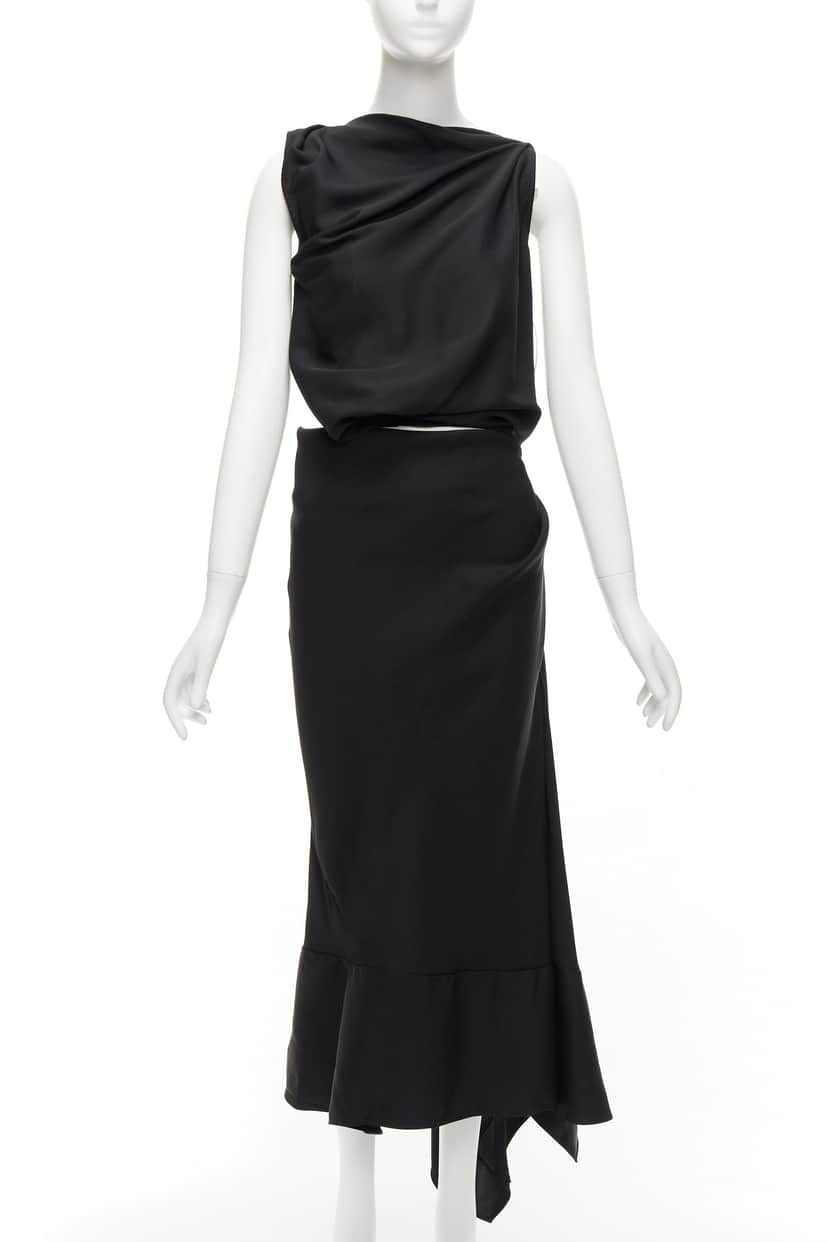 Maticevski Energy Slash Black Viscose Never worn - Front View