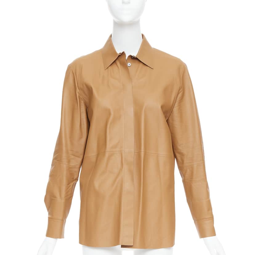 Theory L Nappa Shine Brown Leather Very good condition - Front View