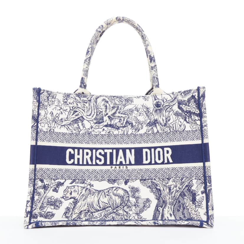 Dior Book Tote Navy Very good condition - Front View