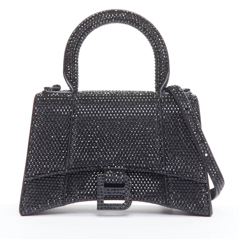Balenciaga Hourglass XS Black Leather Very good condition - Front View