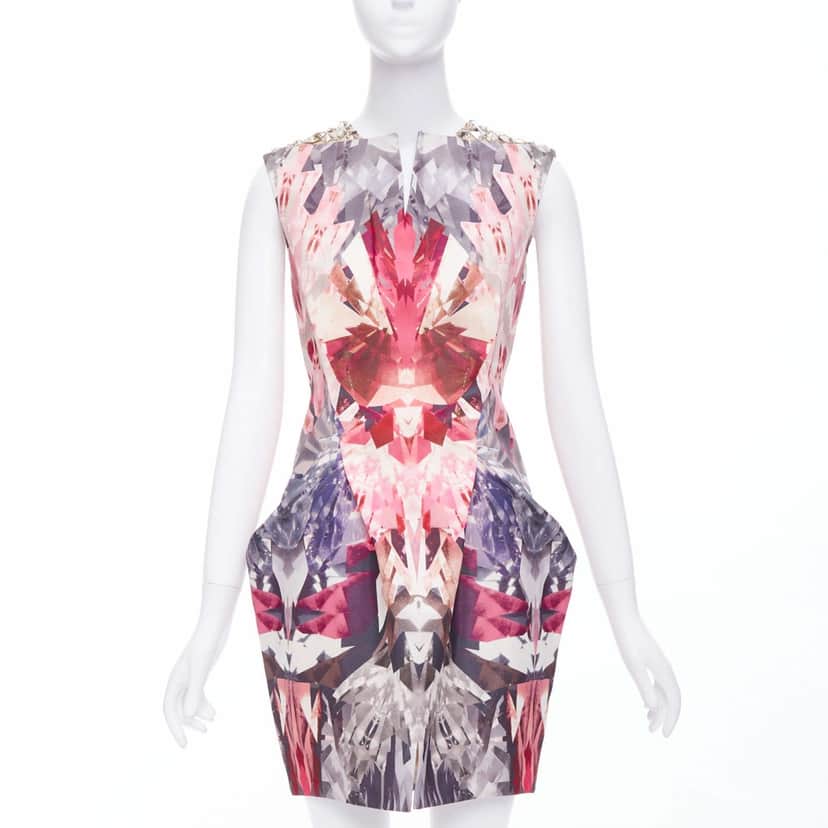 Alexander McQueen Kaleidoscope Pink Wool Very good condition - Front View