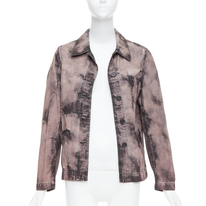 Dior Purple Tie Dye Overshirt Purple Cotton Never worn - Front View