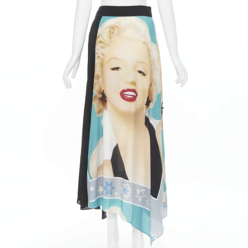 Loewe Photo Wrap Skirt Black Viscose Very good condition - Front View