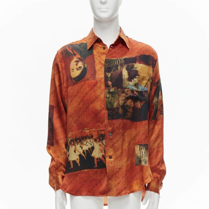 Yohji Yamamoto HZ B20 431 Orange Silk Very good condition - Front View
