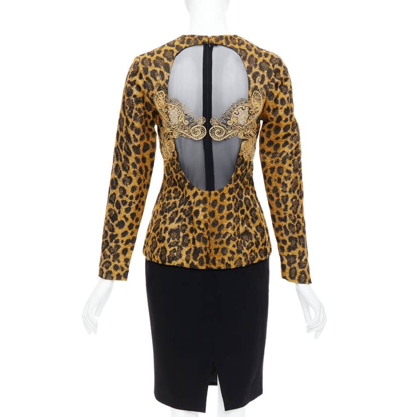 Christian Dior Leopard Sheer Dress Other Wool Never worn - Front View