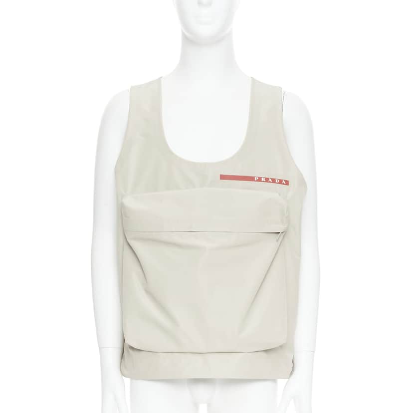 Prada LR-MX019 Beige Very good condition - Front View