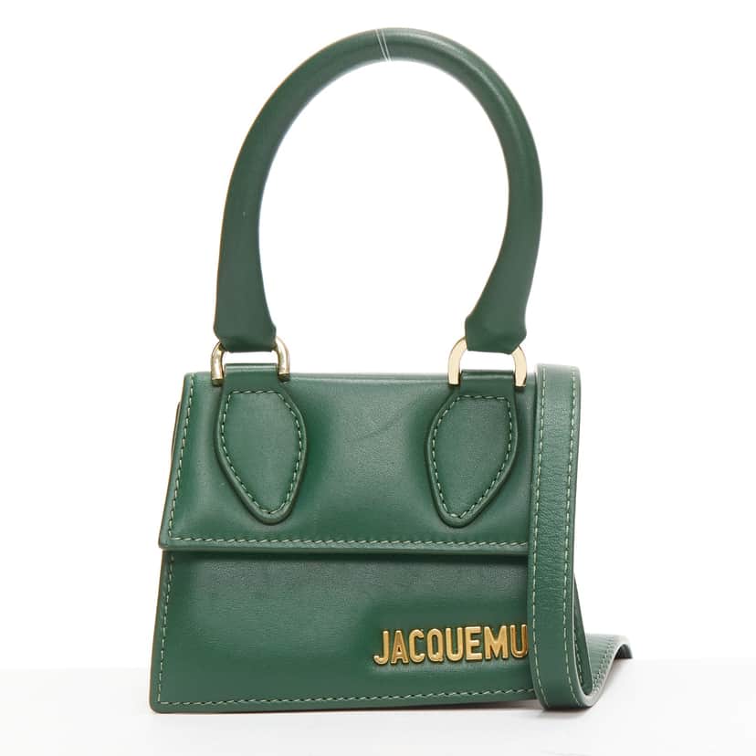 Jacquemus Le Chiquito Green Leather Good condition - Front View