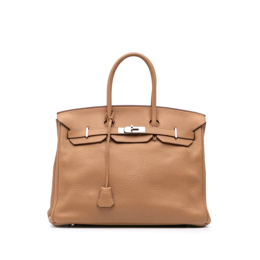 Hermès Togo Birkin Retourne 35 Brown Leather Good condition - Front View