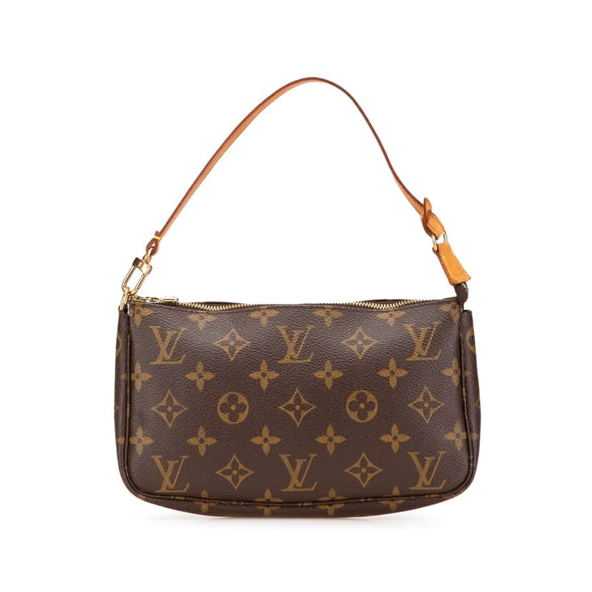 Louis Vuitton Monogram Pochette Accessoires Brown Canvas Good condition - Front View