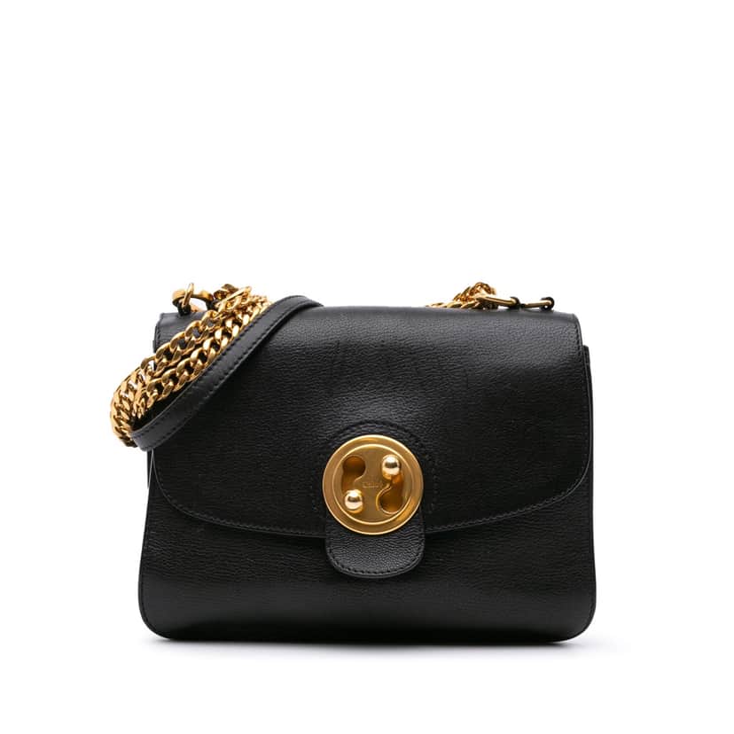 Chloé Medium Leather Mily Crossbody Black Leather Good condition - Front View