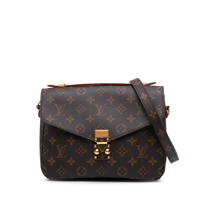 Louis Vuitton Monogram Pochette Metis Brown Canvas Good condition - Front View