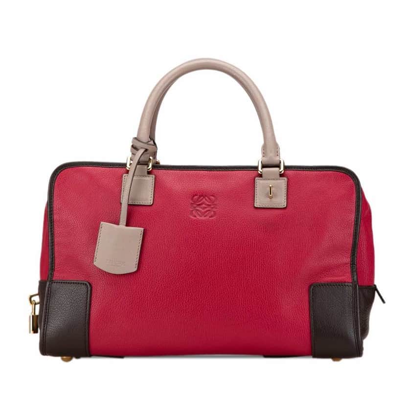 Loewe Tricolor Leather Amazona 36 Red Leather Good condition - Front View