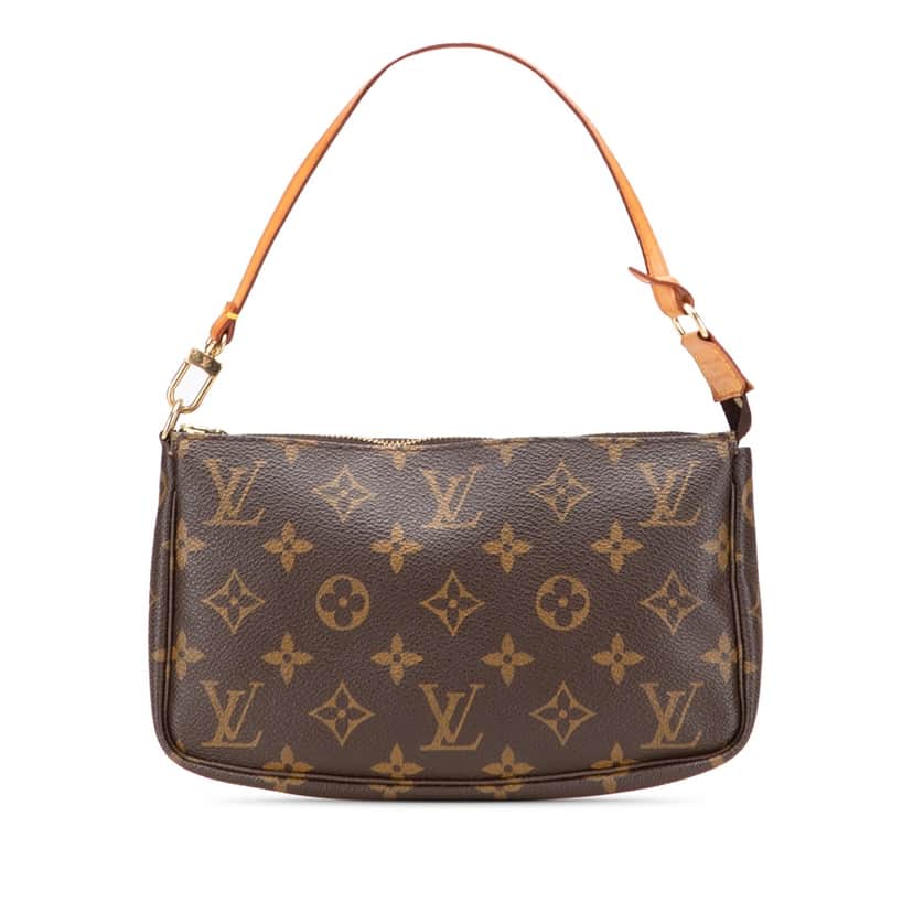 Louis Vuitton Monogram Pochette Accessoires Brown Canvas Good condition - Front View