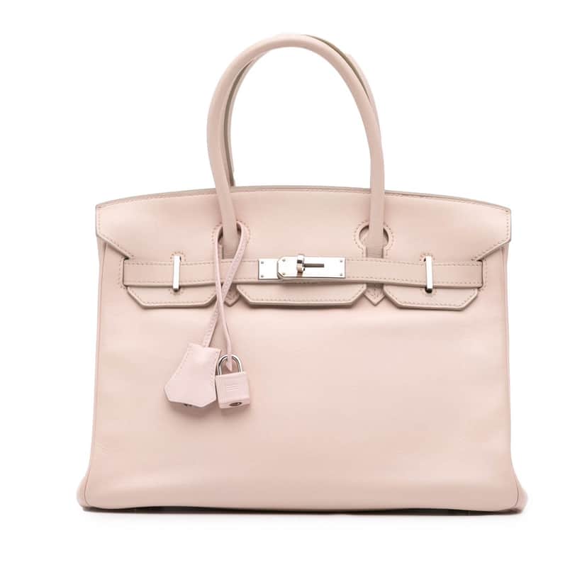Hermès Swift Birkin Retourne 30 Pink Leather Good condition - Front View