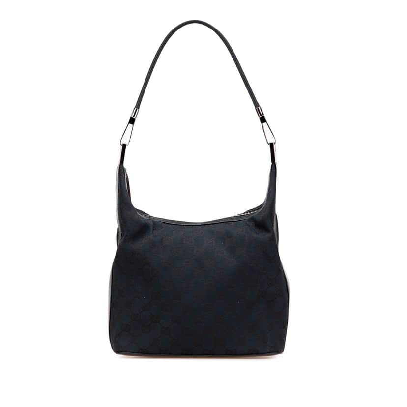 Gucci GG Canvas Shoulder Bag Blue Good condition - Front View