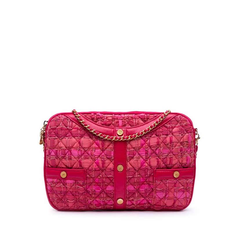 Chanel Tweed Girl Crossbody Pink Good condition - Front View