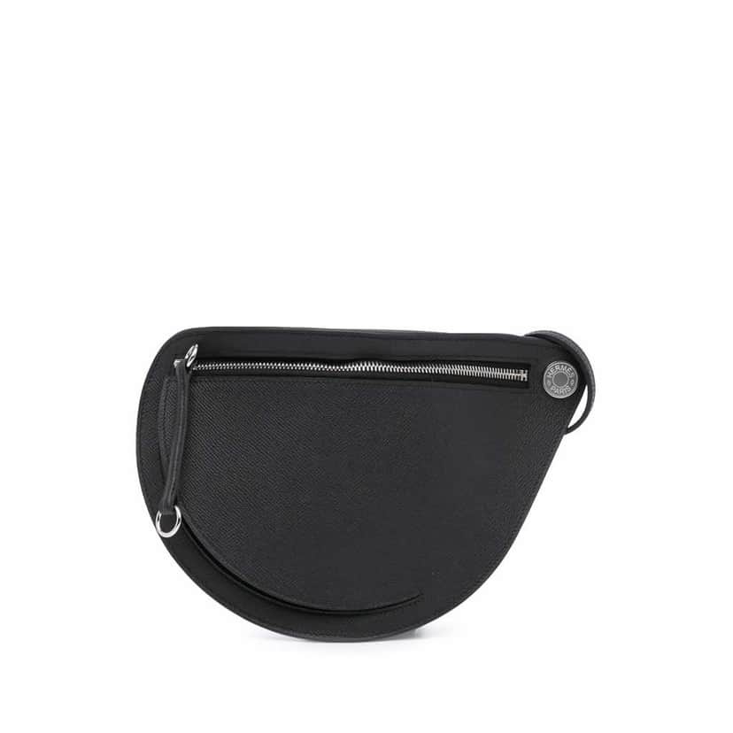 Hermès Epsom Petite Course Black Leather Good condition - Front View