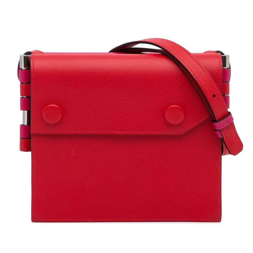 Hermès Evercolor Twins Red Leather Very good condition - Front View
