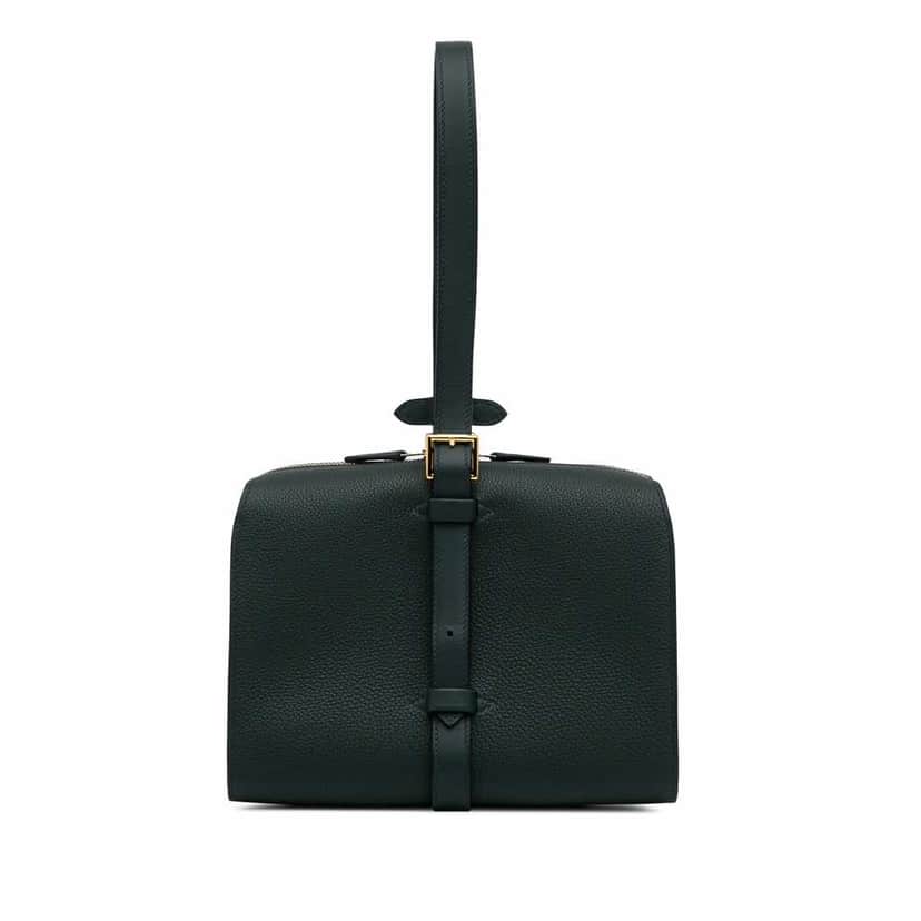 Hermès Togo and Swift Simone Green Leather Good condition - Front View