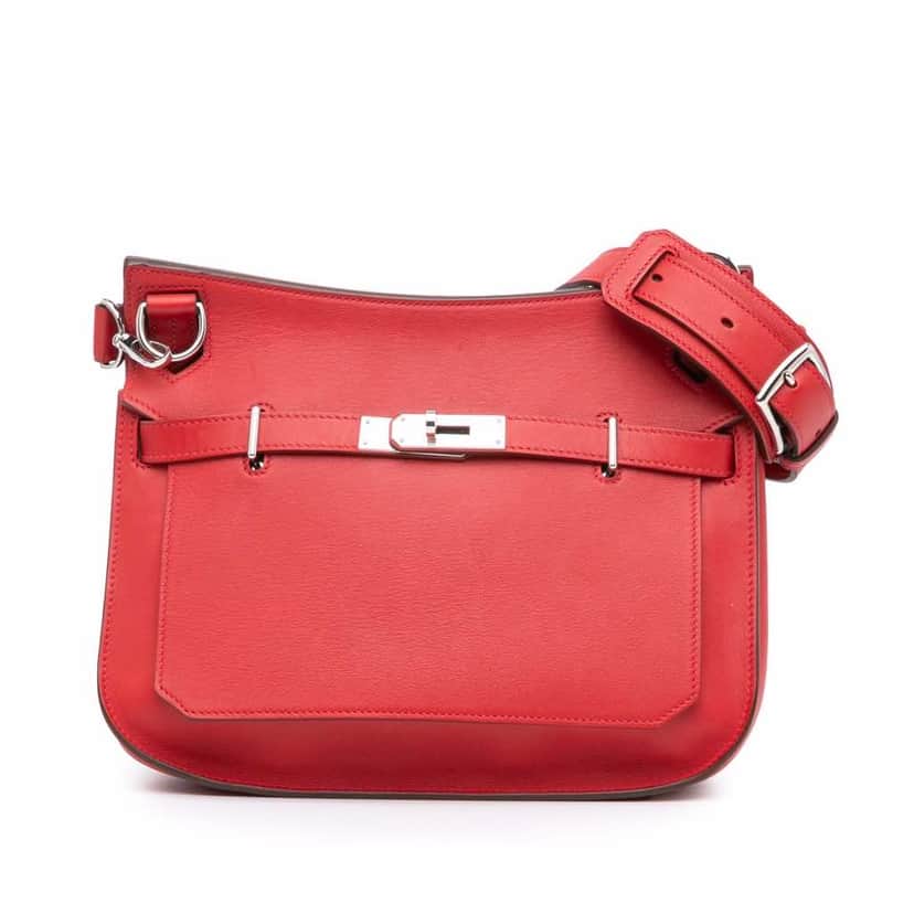 Hermès Swift Jypsiere 28 Red Leather Good condition - Front View