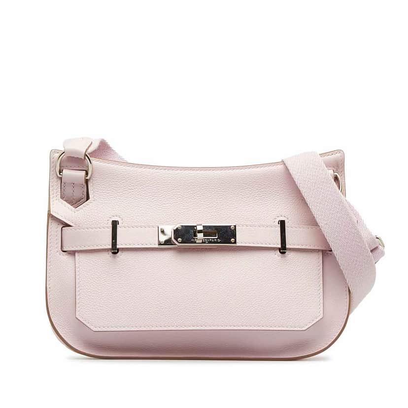 Hermès Mini Evercolor Jypsiere Pink Leather Good condition - Front View