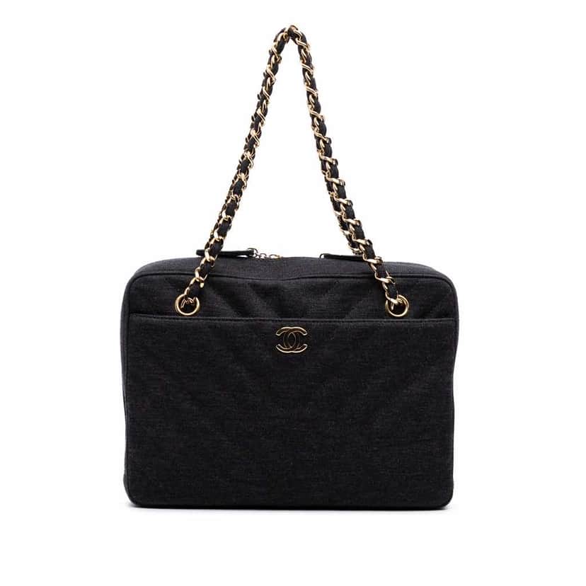 Chanel CC Chevron Jersey Camera Bag Other Good condition - Front View