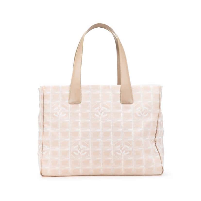 Chanel New Travel Line Nylon Tote Brown Good condition - Front View