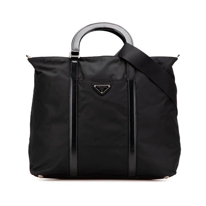 Prada Tessuto Satchel Black Good condition - Front View