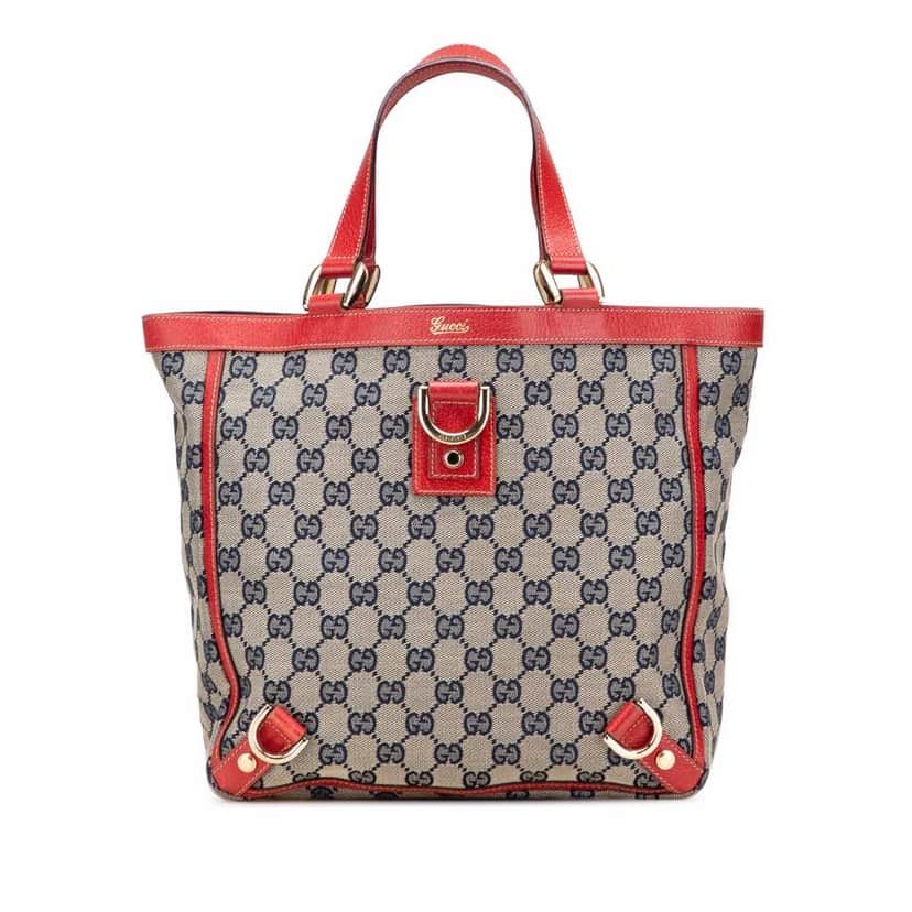 Gucci GG Canvas Abbey D Ring Tote Brown Good condition - Front View