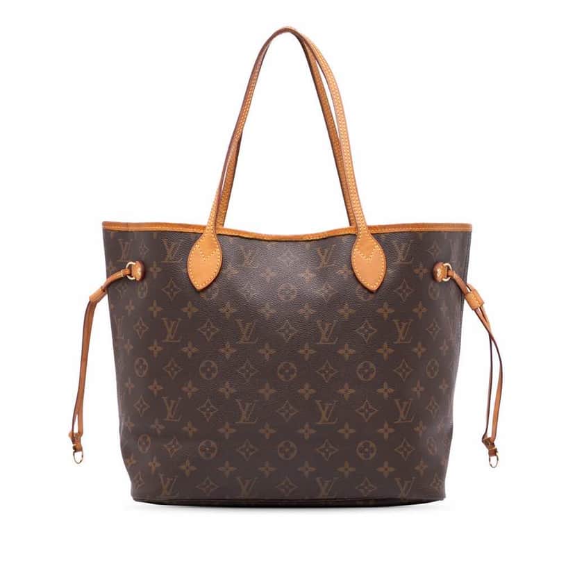 Louis Vuitton Monogram Neverfull MM Brown Canvas Good condition - Front View