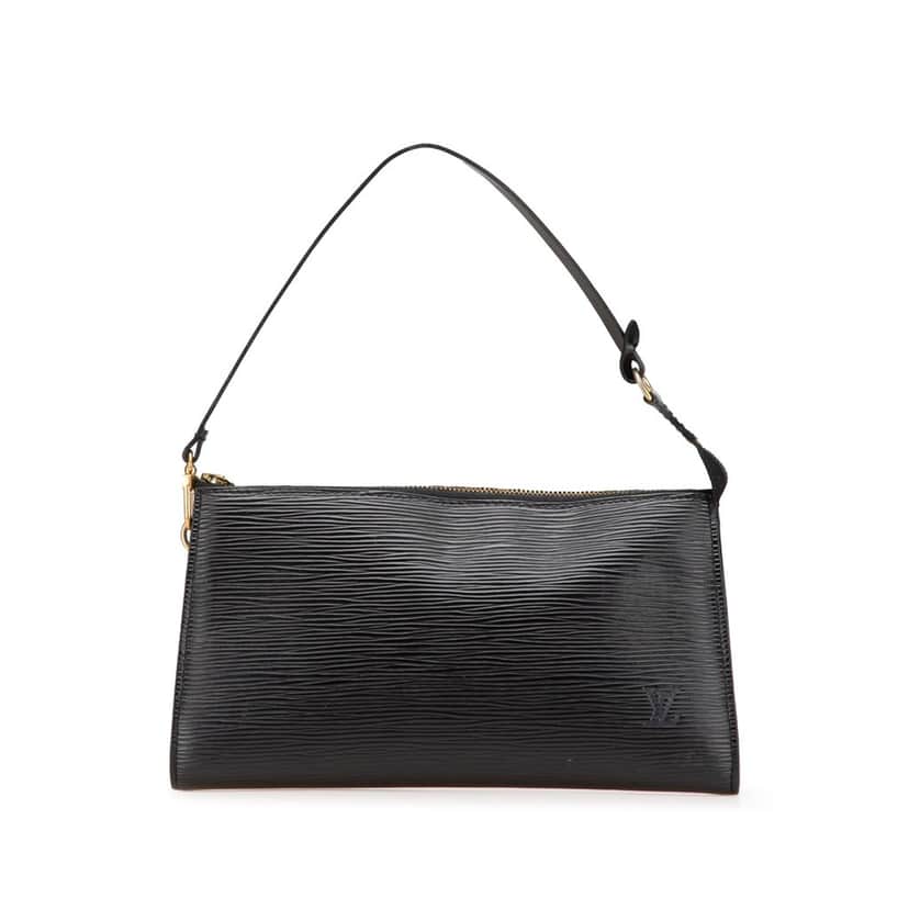 Louis Vuitton Epi Pochette Accessoires Black Leather Very good condition - Front View