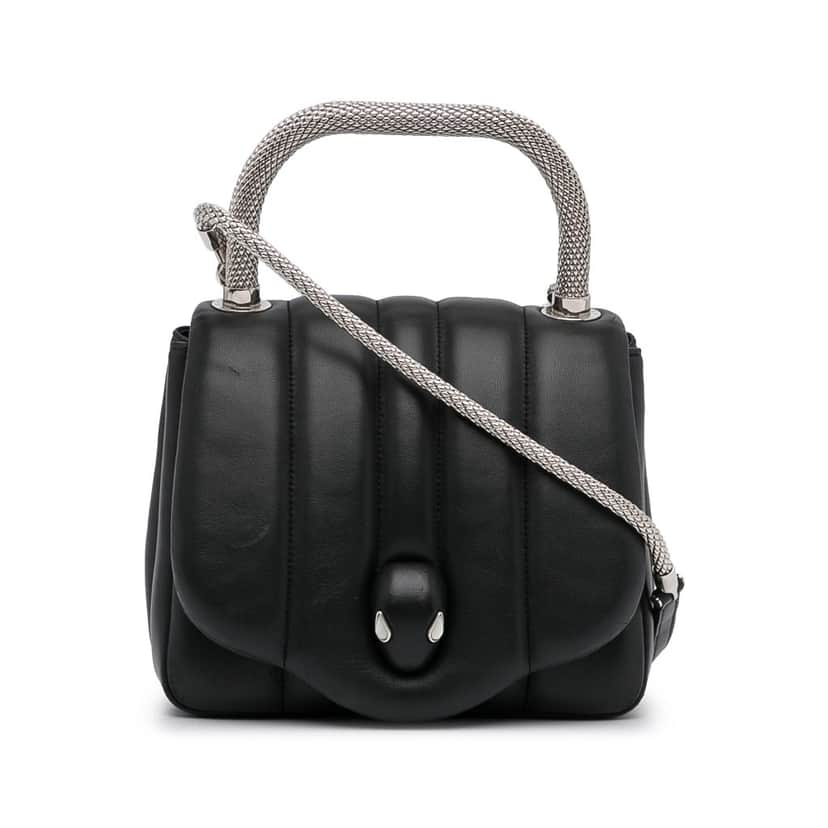 Bvlgari X Ambush Convertible Crossbody Bag Blue Leather Very good condition - Front View