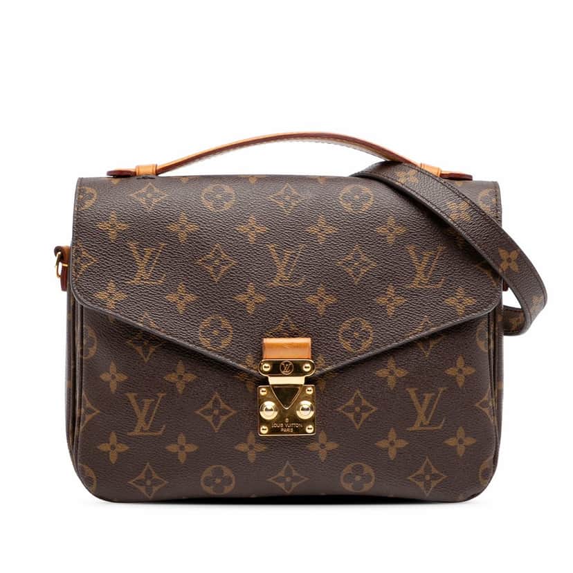 Louis Vuitton Monogram Pochette Metis Brown Canvas Good condition - Front View