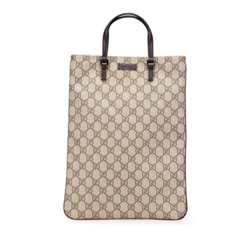 Gucci GG Supreme Tote Brown Canvas Good condition - Front View