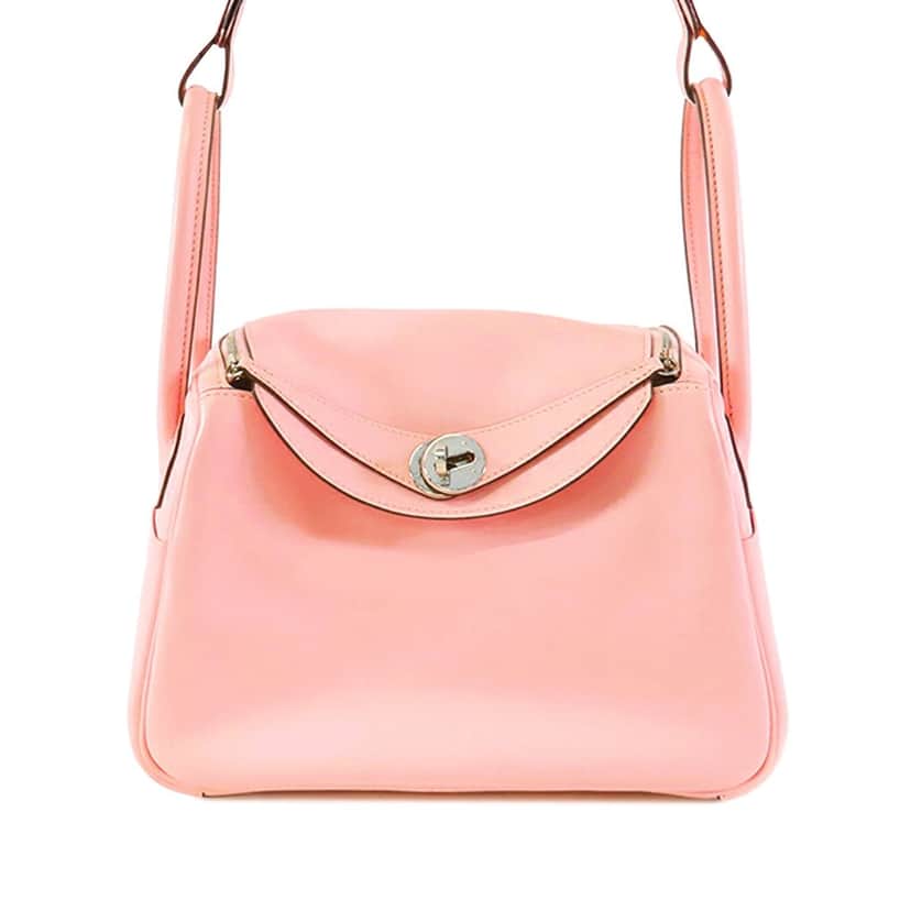 Hermès Swift Lindy 26 Pink Leather Good condition - Front View