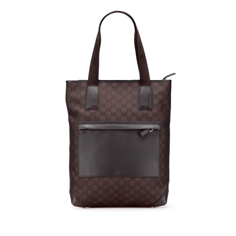 Gucci GG Canvas Tote Brown Canvas Good condition - Front View