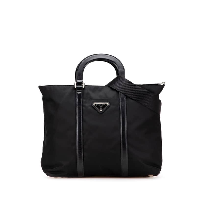 Prada Tessuto Satchel Black Good condition - Front View