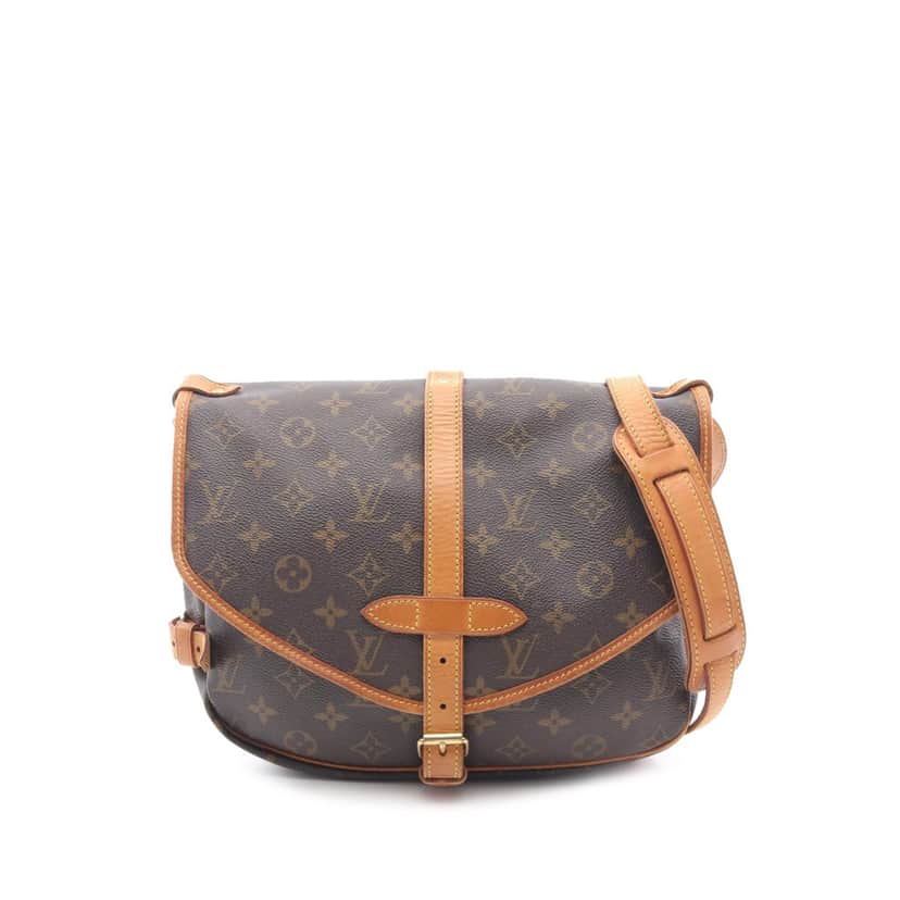 Louis Vuitton Monogram Saumur 30 Brown Canvas Good condition - Front View