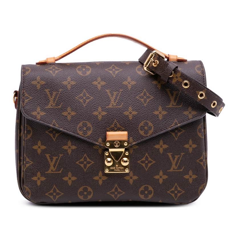 Louis Vuitton Monogram Pochette Metis Brown Canvas Good condition - Front View