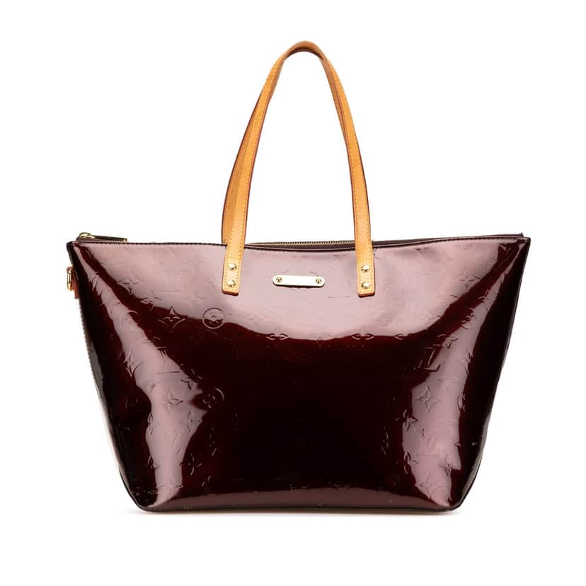Louis Vuitton Monogram Vernis Bellevue GM Purple Leather Good condition - Front View