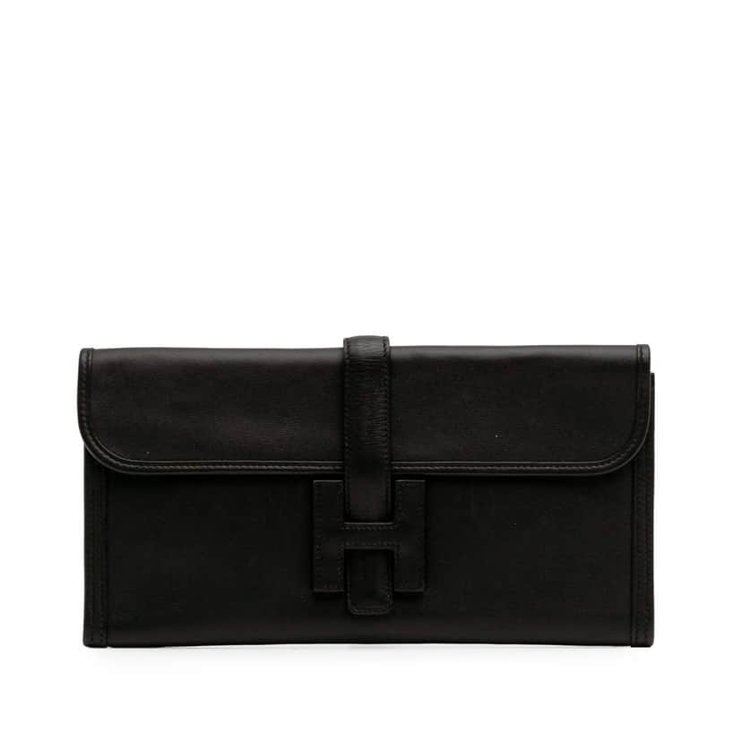 Hermès Swift Jige Elan 29 Black Leather Good condition - Front View