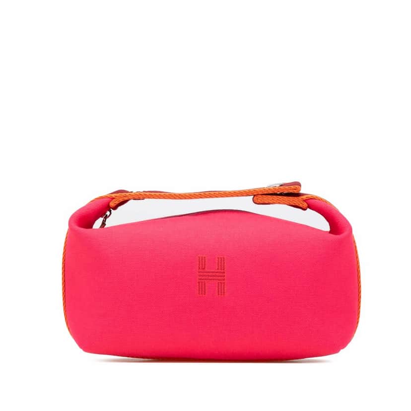 Hermès Small Canvas Bride A Brac Pink Canvas Good condition - Front View