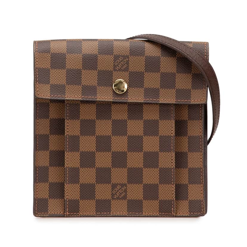 Louis Vuitton Damier Ebene Pimlico Brown Canvas Good condition - Front View