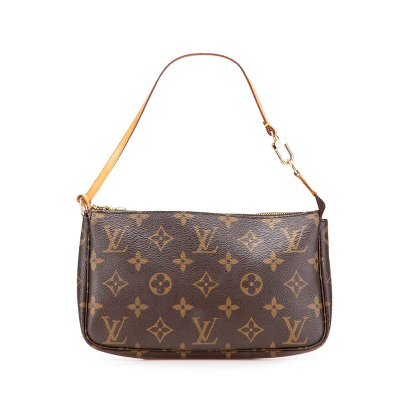 Louis Vuitton Monogram Pochette Accessoires Brown Canvas Good condition - Front View